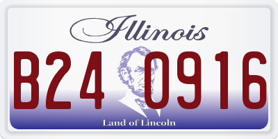 IL license plate B240916