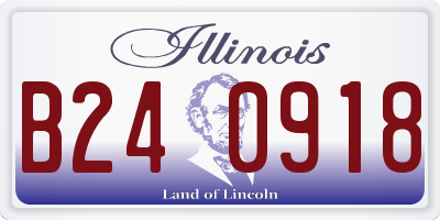 IL license plate B240918