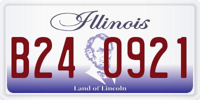 IL license plate B240921
