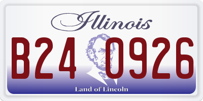 IL license plate B240926