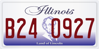 IL license plate B240927