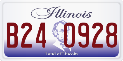 IL license plate B240928