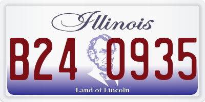 IL license plate B240935