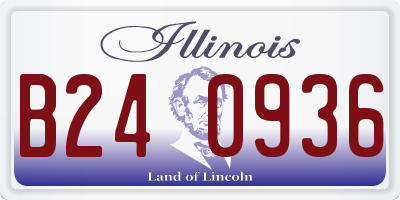 IL license plate B240936