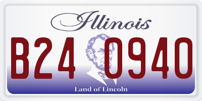 IL license plate B240940