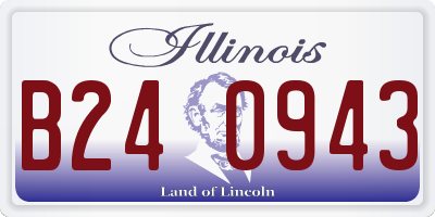 IL license plate B240943