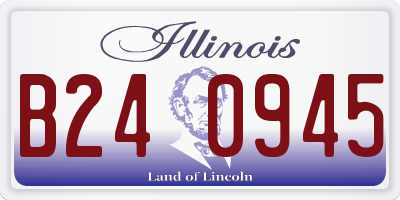 IL license plate B240945
