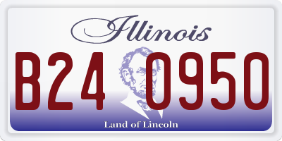 IL license plate B240950
