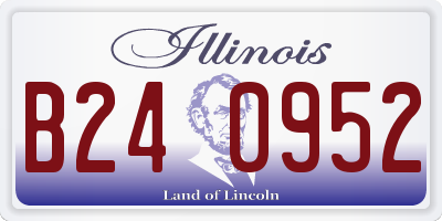 IL license plate B240952