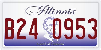 IL license plate B240953