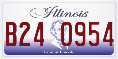IL license plate B240954