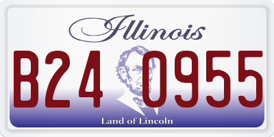 IL license plate B240955