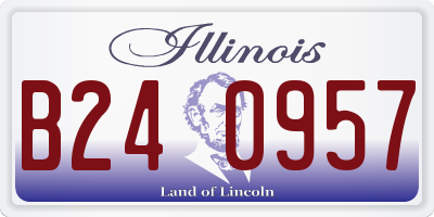 IL license plate B240957