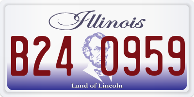 IL license plate B240959