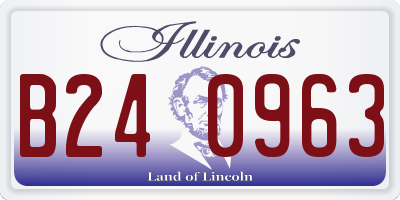 IL license plate B240963