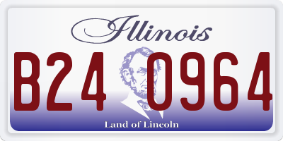 IL license plate B240964