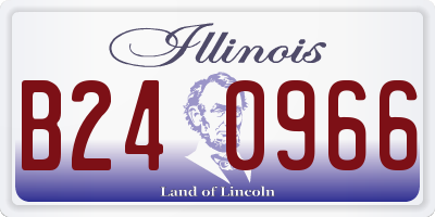 IL license plate B240966