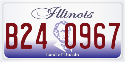 IL license plate B240967