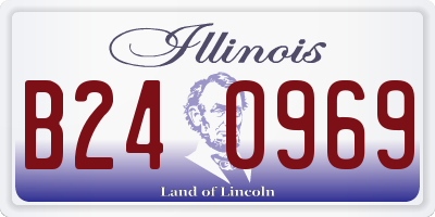 IL license plate B240969