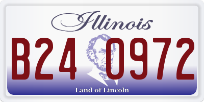 IL license plate B240972