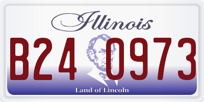 IL license plate B240973