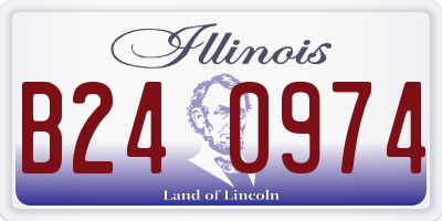 IL license plate B240974