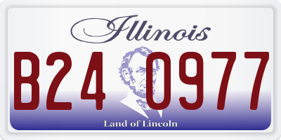 IL license plate B240977