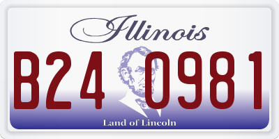 IL license plate B240981