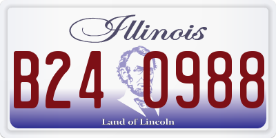 IL license plate B240988