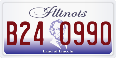 IL license plate B240990