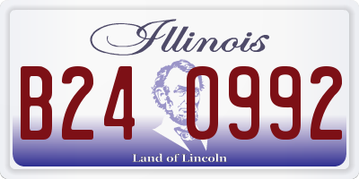 IL license plate B240992