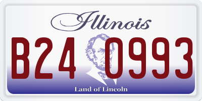 IL license plate B240993