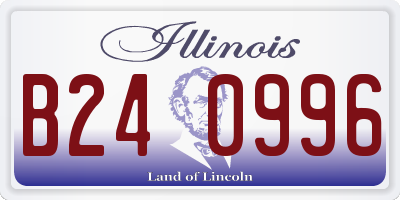 IL license plate B240996