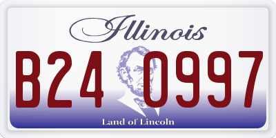 IL license plate B240997