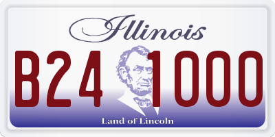 IL license plate B241000