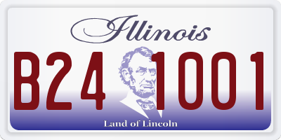 IL license plate B241001