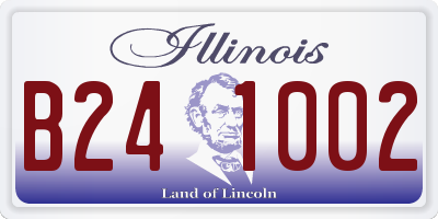 IL license plate B241002