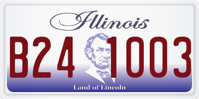 IL license plate B241003