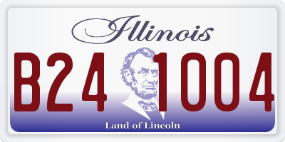 IL license plate B241004