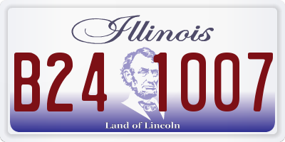 IL license plate B241007