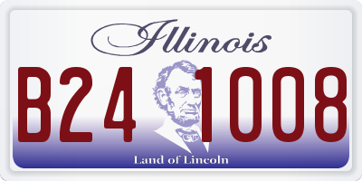 IL license plate B241008