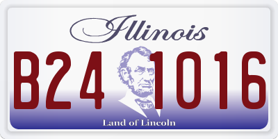 IL license plate B241016