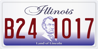 IL license plate B241017