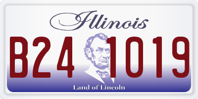 IL license plate B241019