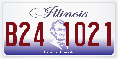IL license plate B241021