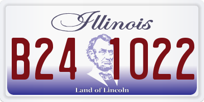 IL license plate B241022