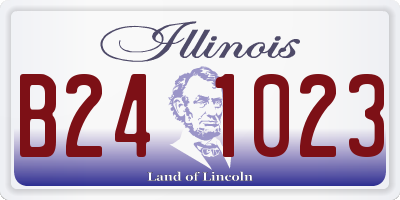 IL license plate B241023