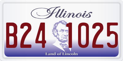 IL license plate B241025