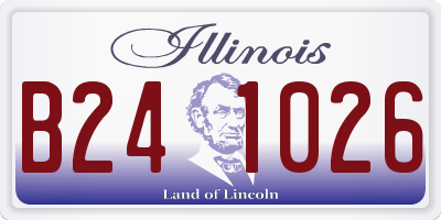 IL license plate B241026