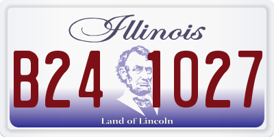 IL license plate B241027